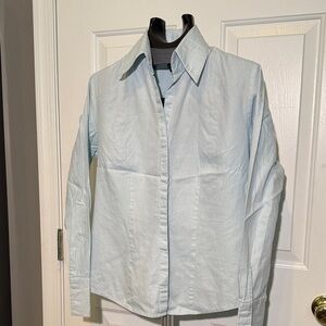 LOFT Light Blue Women's Cotton Blouse
